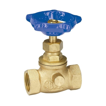 1/2 Inch IPS Brass Stop Valve With Waste